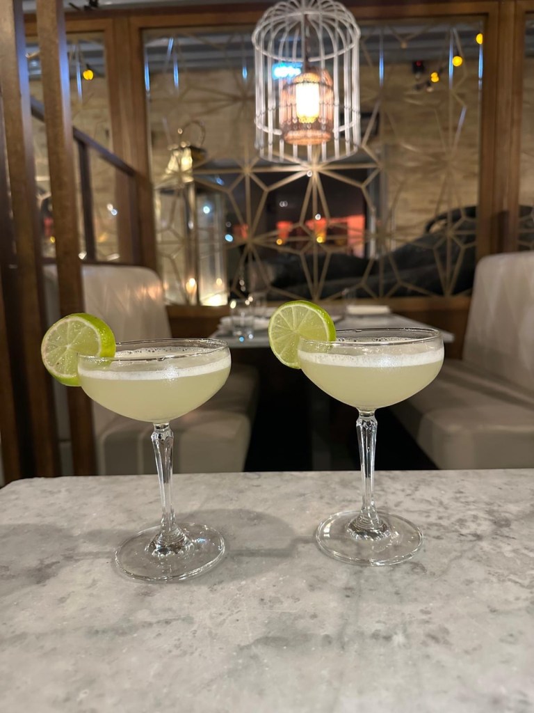 Chaophraya: Lychee Passion Fruit Martini. These were soooo good, we had to order them twice! Along with crackers and a chili dip, I could sip them all night