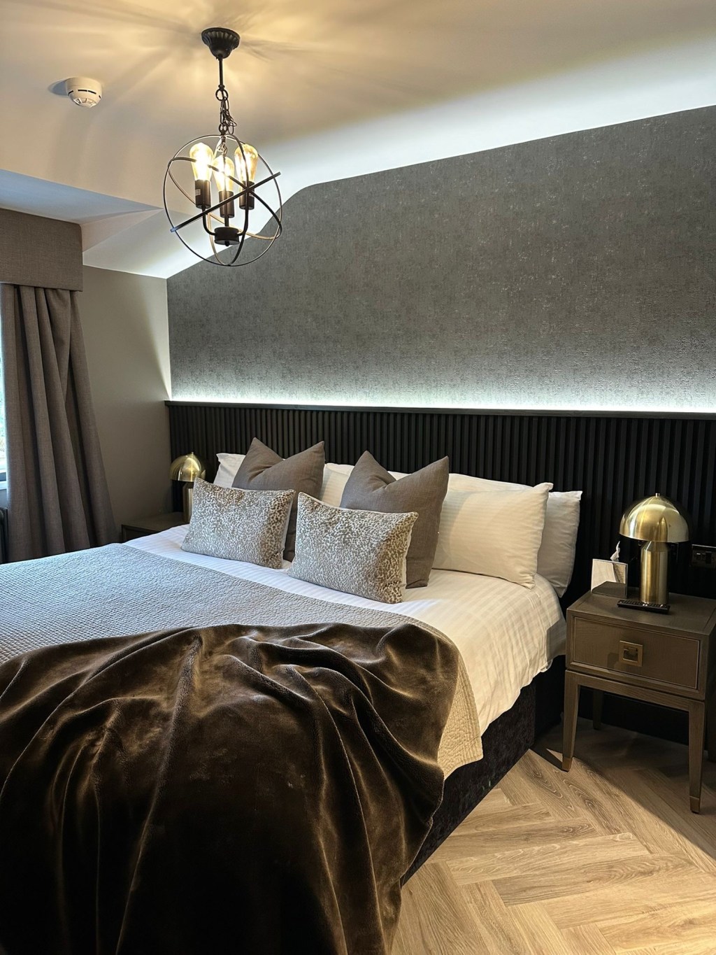 Derwent Manor Hotel Hideaway Room – A beautifully decorated hideaway room with a cozy bed, perfect for a relaxing weekend getaway in the North East