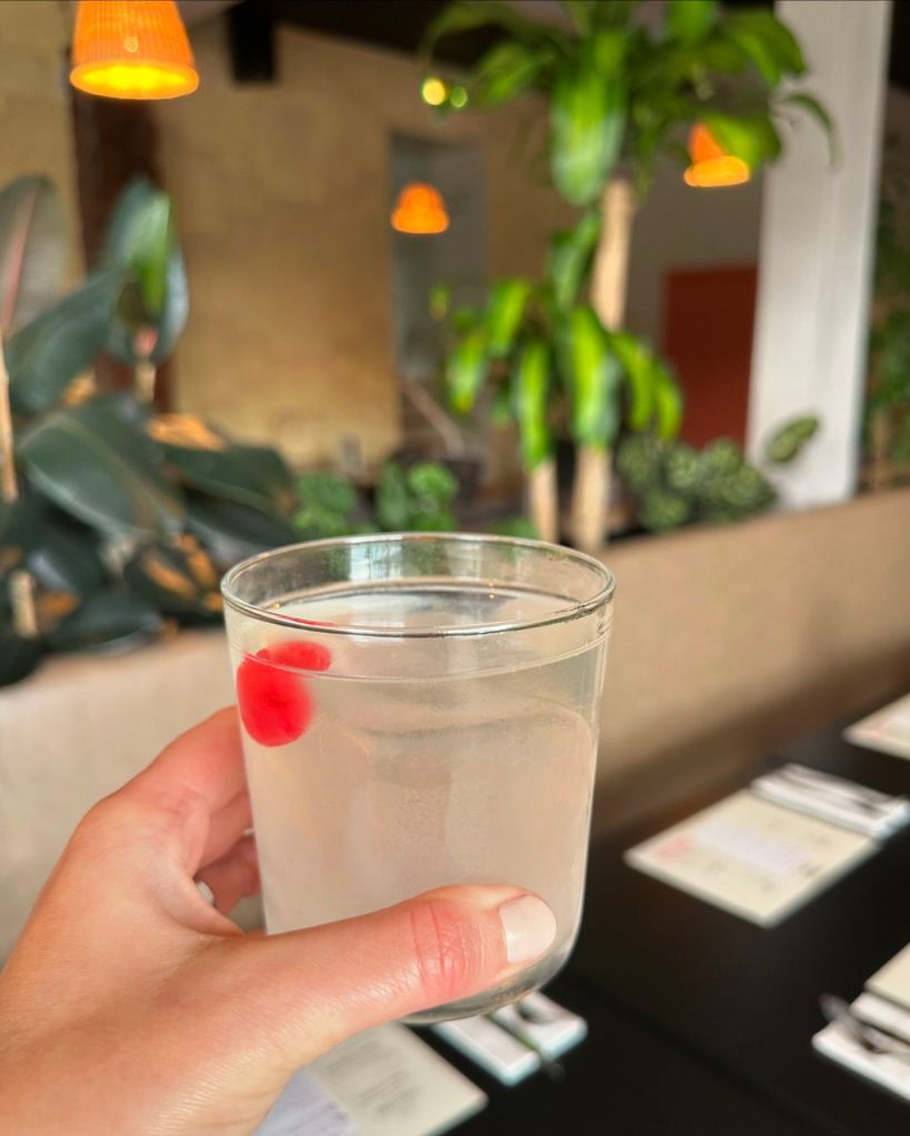 A selection of cocktails at Thali Tray, including espresso martini, Old Friends Margarita, Dirty Chai Martini, and Mango Lassi Clarified Pina Colada