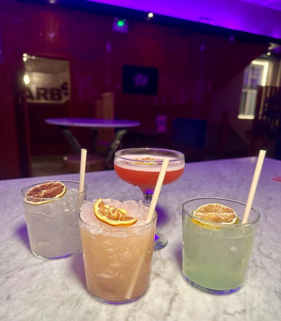 Chilled cocktails at Twenty Twenty, featuring an OG Margarita. Also, refreshing mocktails lonely Fans and Ooops I Did It Again, perfect for non-drinkers.