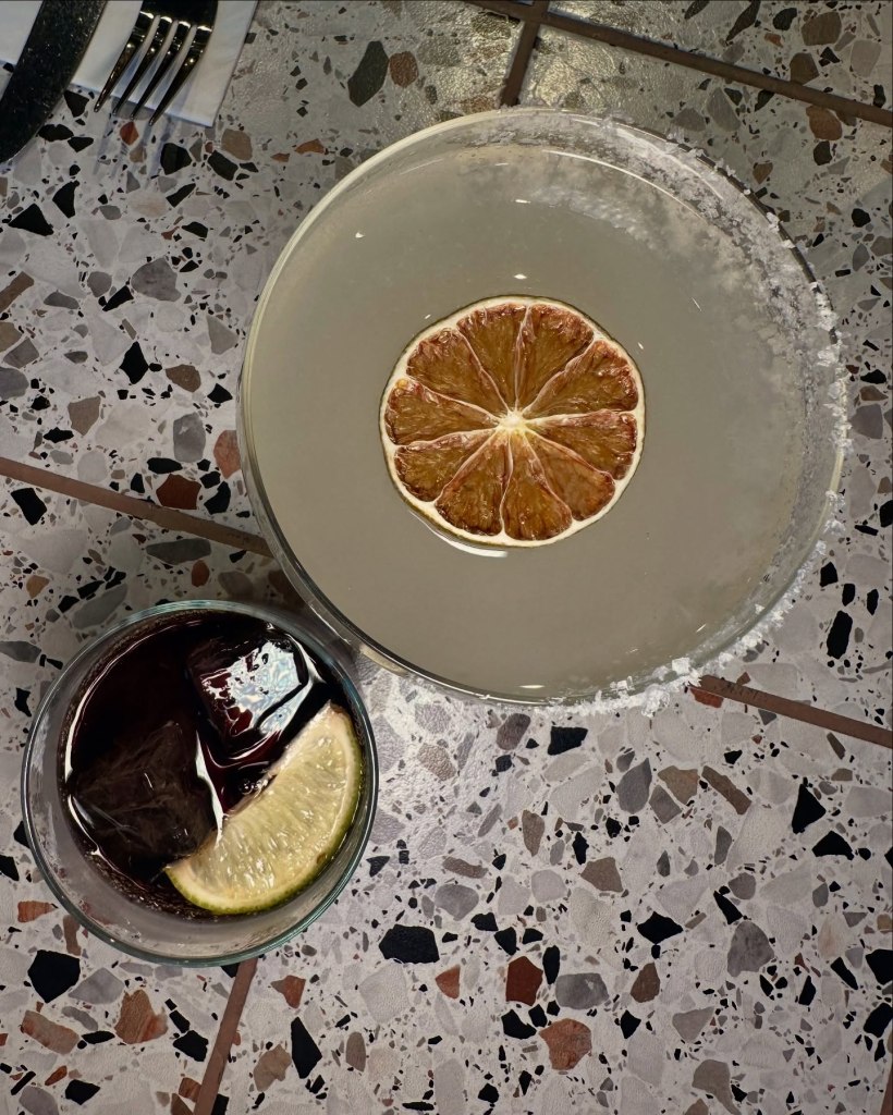 Margarita cocktail from Horticulture Whitley Bay with a unique twist on the classic