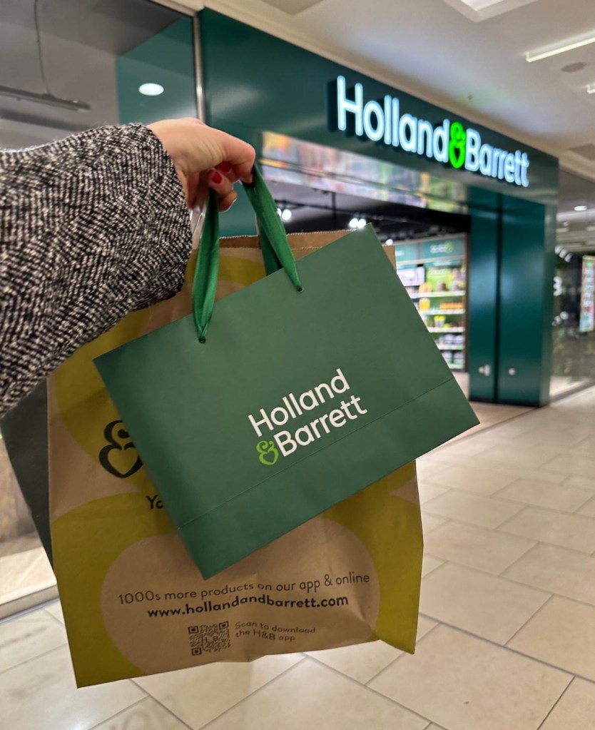 The new Holland & Barrett store in Eldon Square, Newcastle, with a sleek modern storefront welcoming visitors.