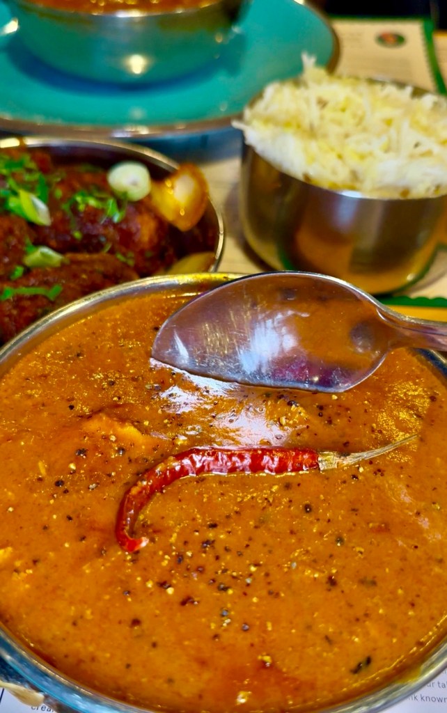 Grandma’s Aloo Matar, a heartwarming potato and pea curry with rustic spices and a rich gravy