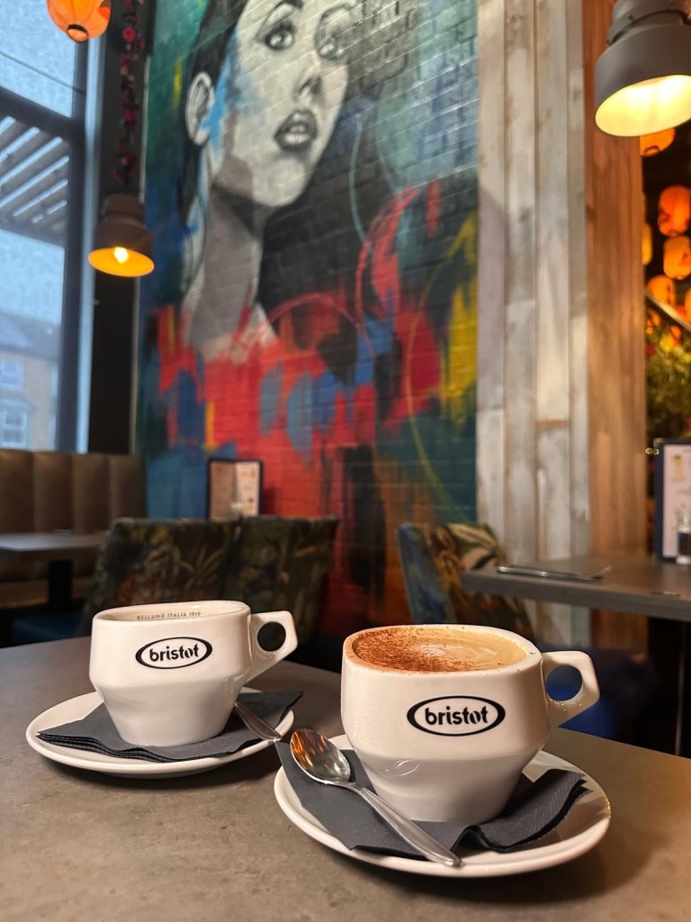 Free tea and coffee offer with a £5 food purchase at Geisha Fusion