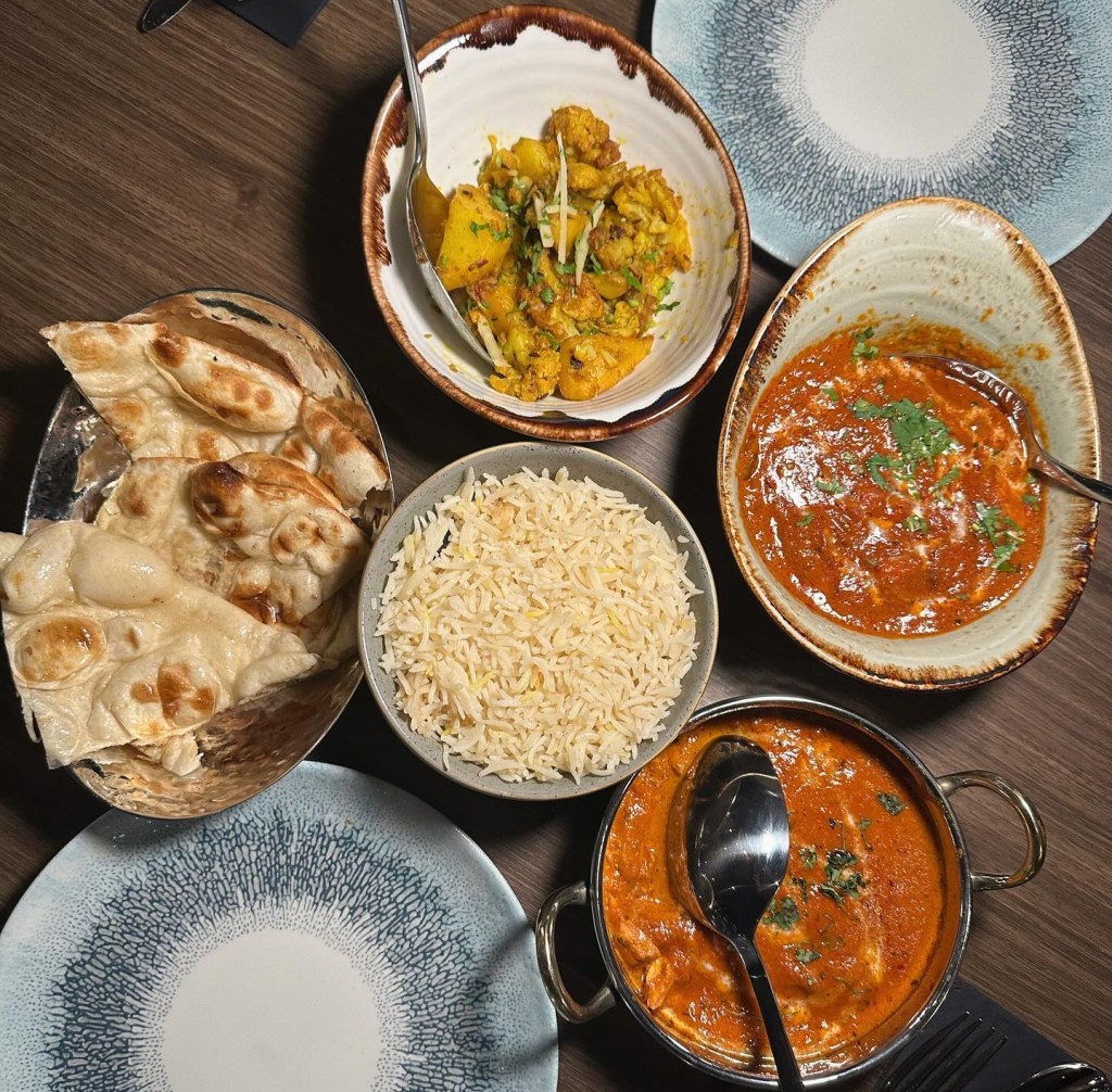 A selection of authentic Indian dishes at Chakh Dhoom, Newcastle.