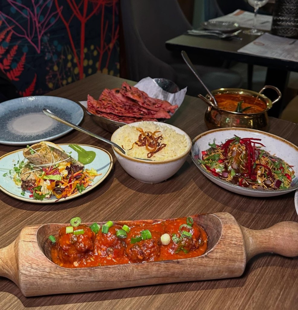 A selection of authentic Indian dishes at Chakh Dhoom, Newcastle