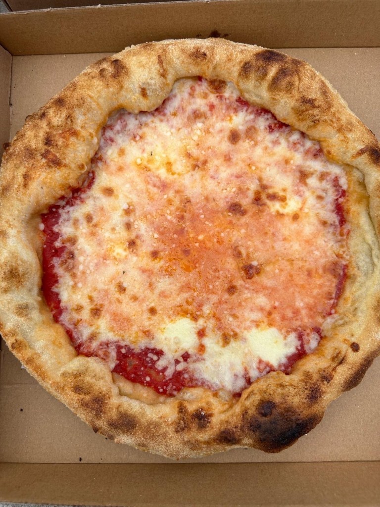 Classic Margherita pizza from Farina Italian Kitchen, Newcastle