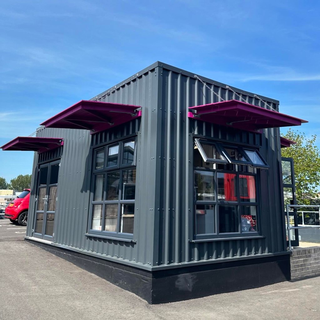 Farina Italian Kitchen's unique container conversion premises in Newcastle