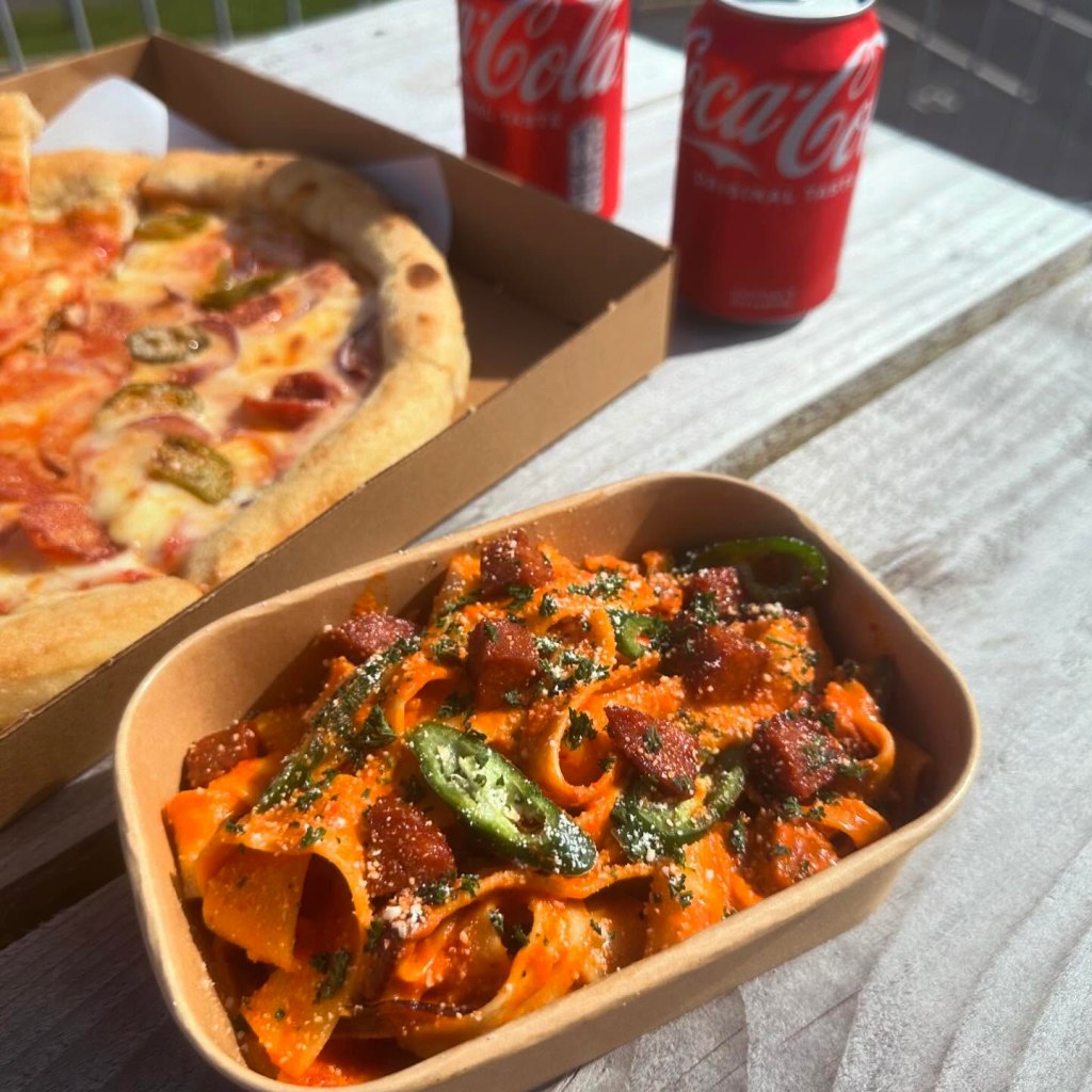 Nduja and chorizo pasta dish from Farina Italian Kitchen, Newcastle