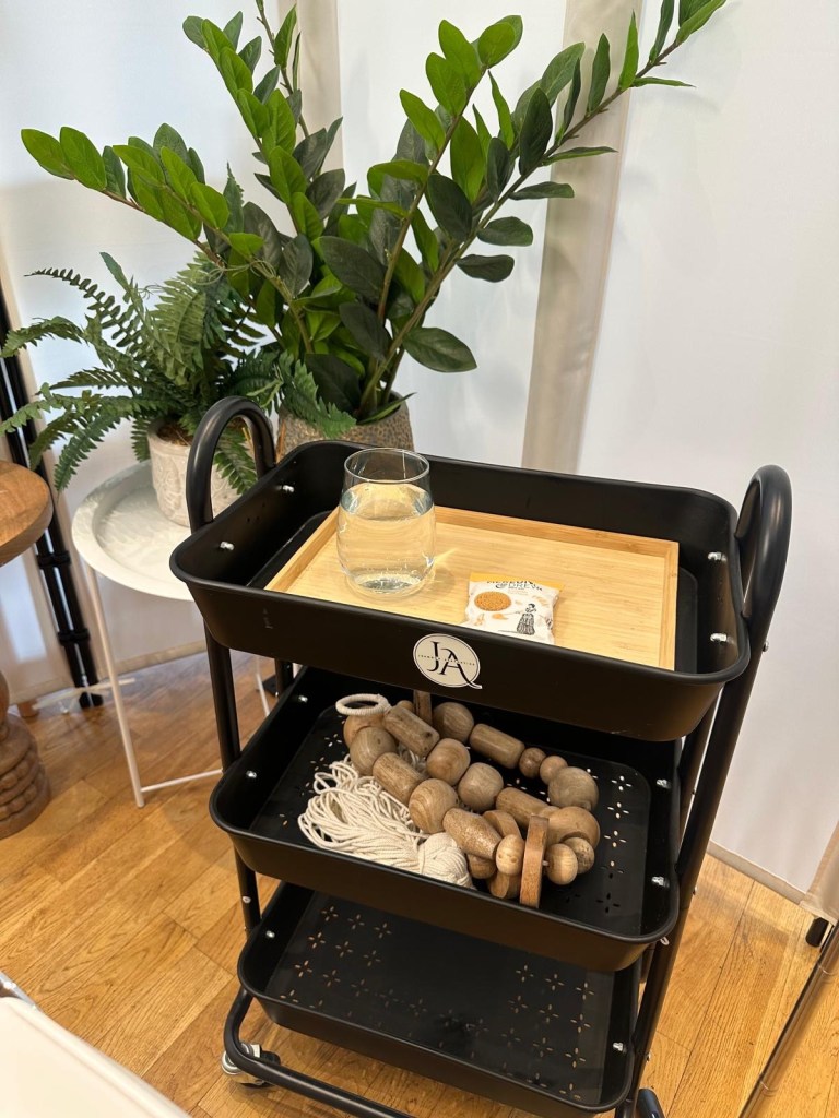 Complimentary drink station at Jesmond Aesthetics Newcastle with tea, coffee, and refreshments