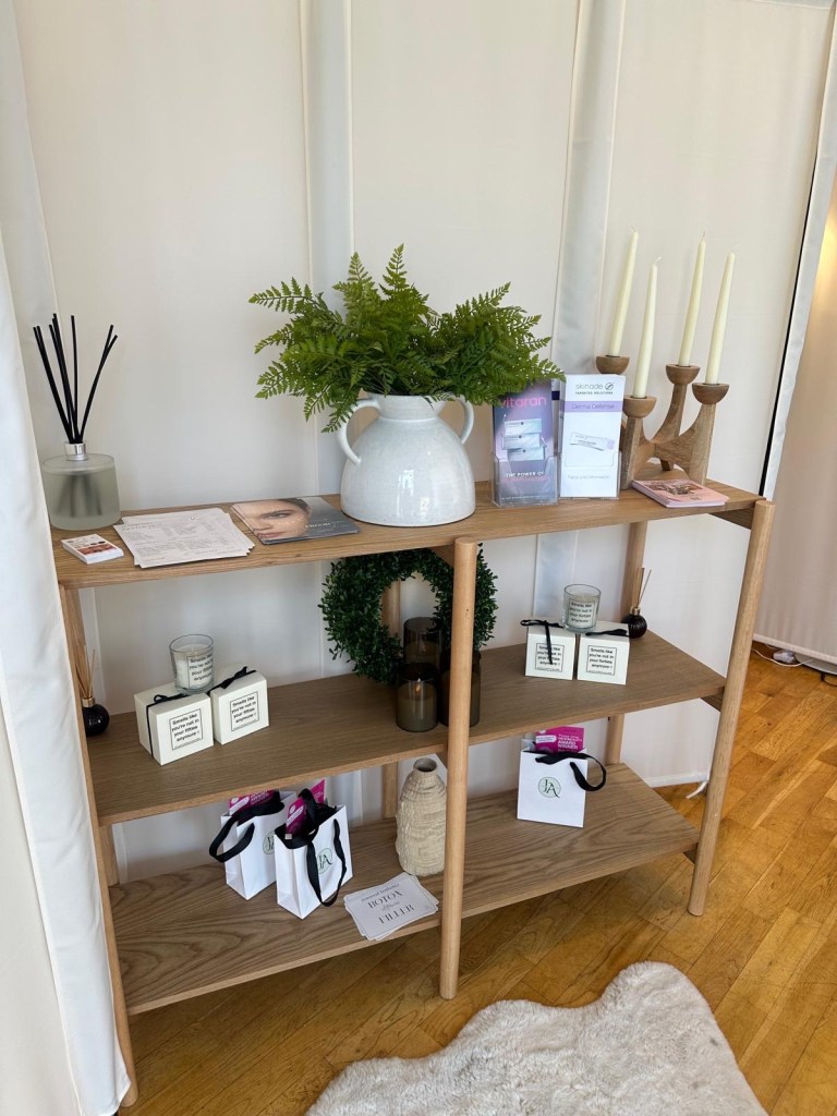 Modern and calming salon interior at Jesmond Aesthetics in Newcastle
