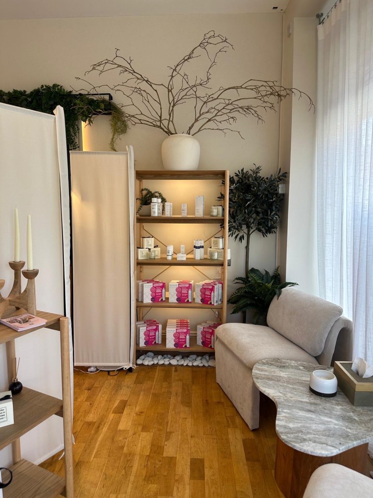 Modern and calming salon interior at Jesmond Aesthetics in Newcastle