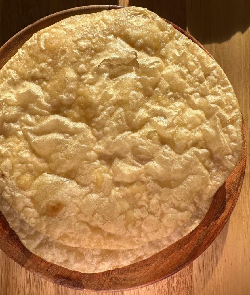 Fluffy golden puri bread from Nisha’s Tandoori in Gateshead