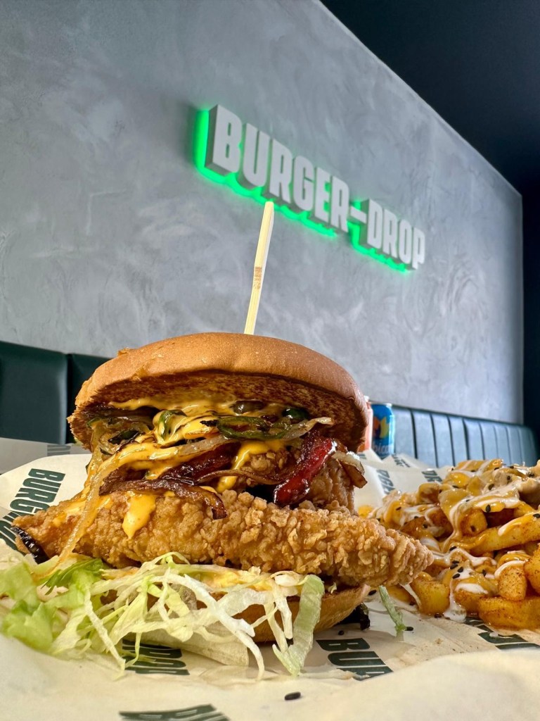 Salt and chilli chicken burger from Burger Drop Sunderland