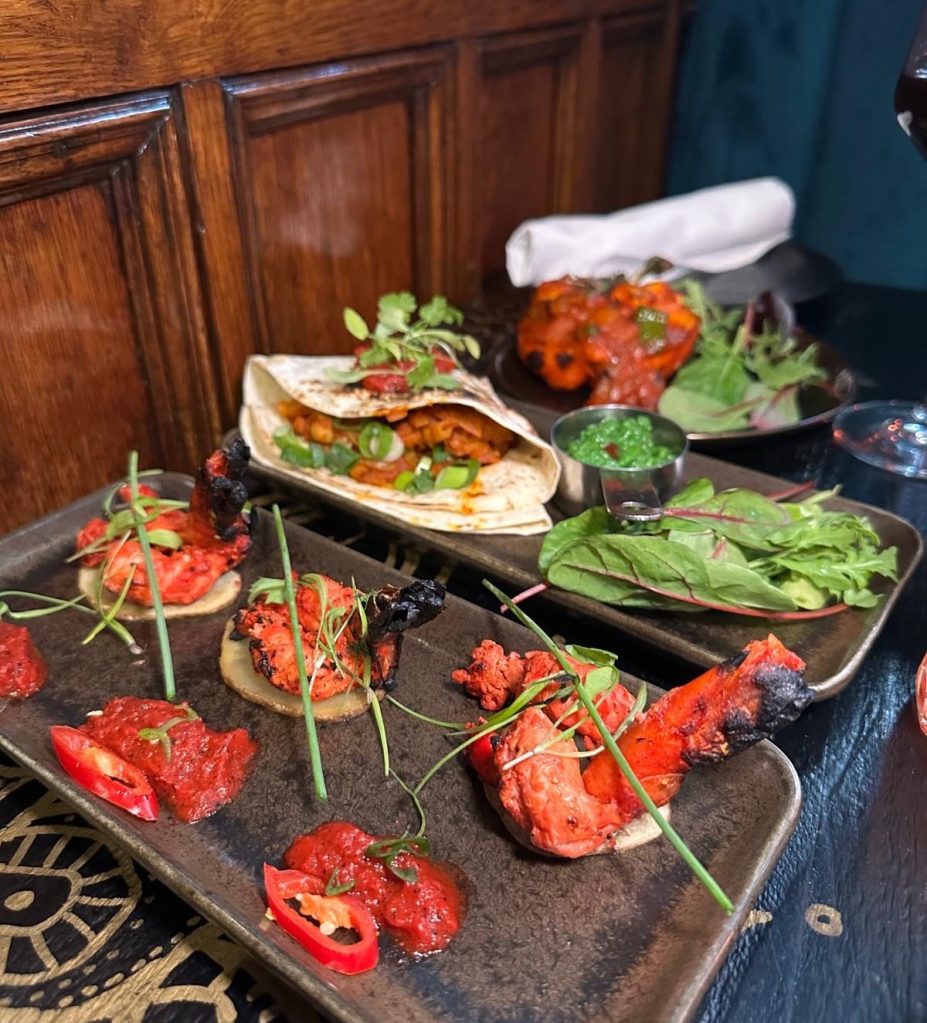 Selection of Indo-Latino tapas dishes from Cilantro Tapas Newcastle