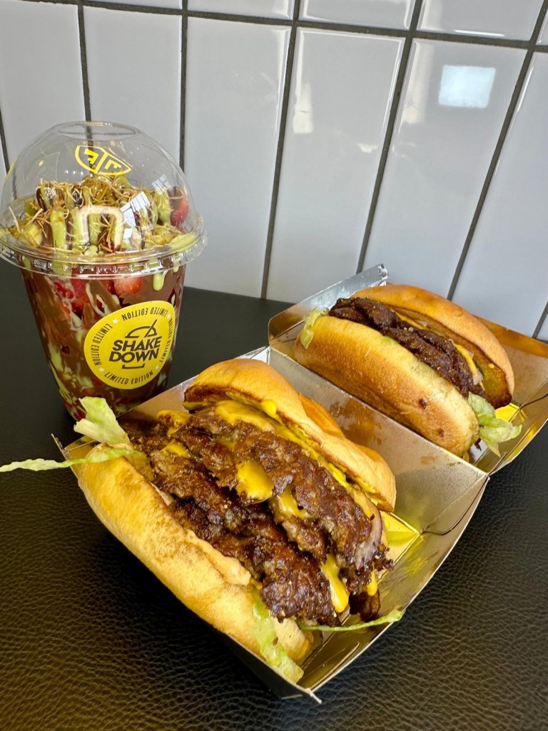 Selection of smash burgers from Shakedown Jesmond Newcastle