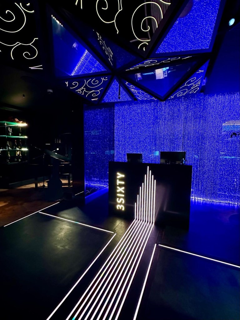 Front desk at 3Sixty Newcastle restaurant with stylish decor