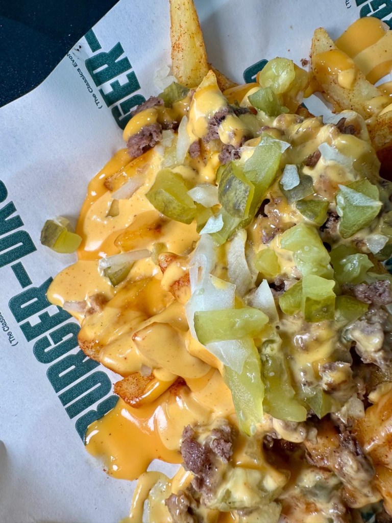 Chicken gyro and Angus beef loaded fries from Burger Drop Sunderland