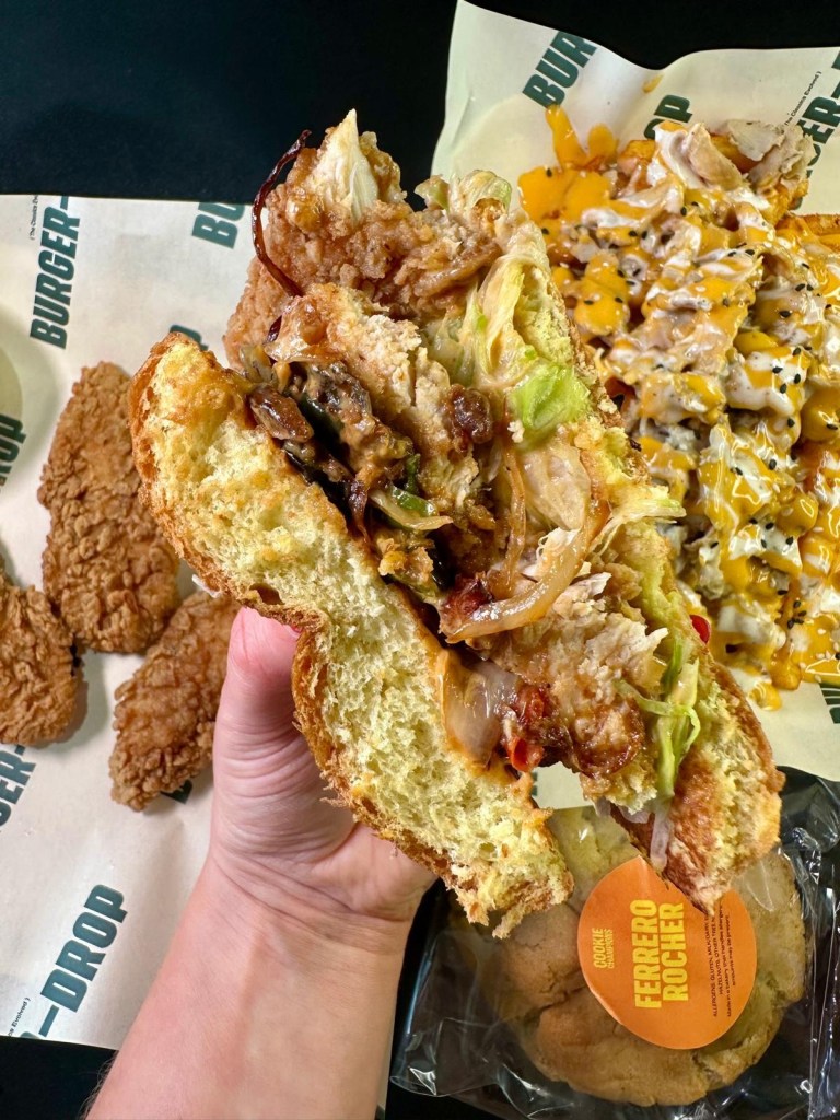 Salt and chilli chicken burger from Burger Drop Sunderland