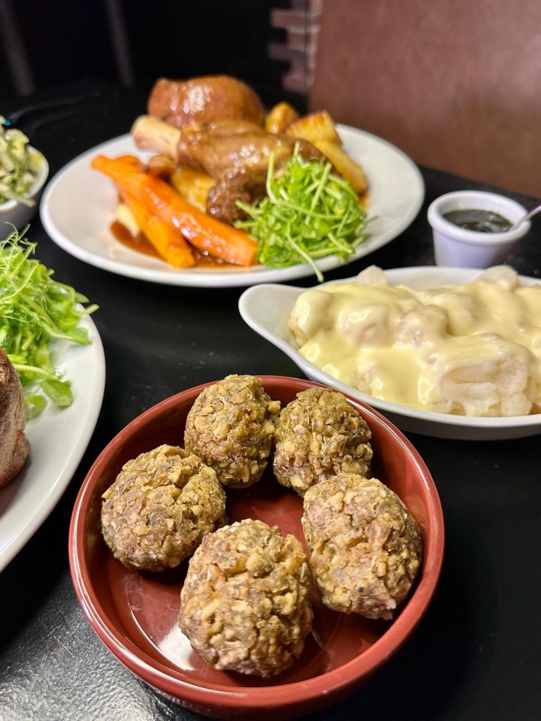 Slow cooked lamb Sunday roast with vegetables and Yorkshire pudding at Abajo Newcastle