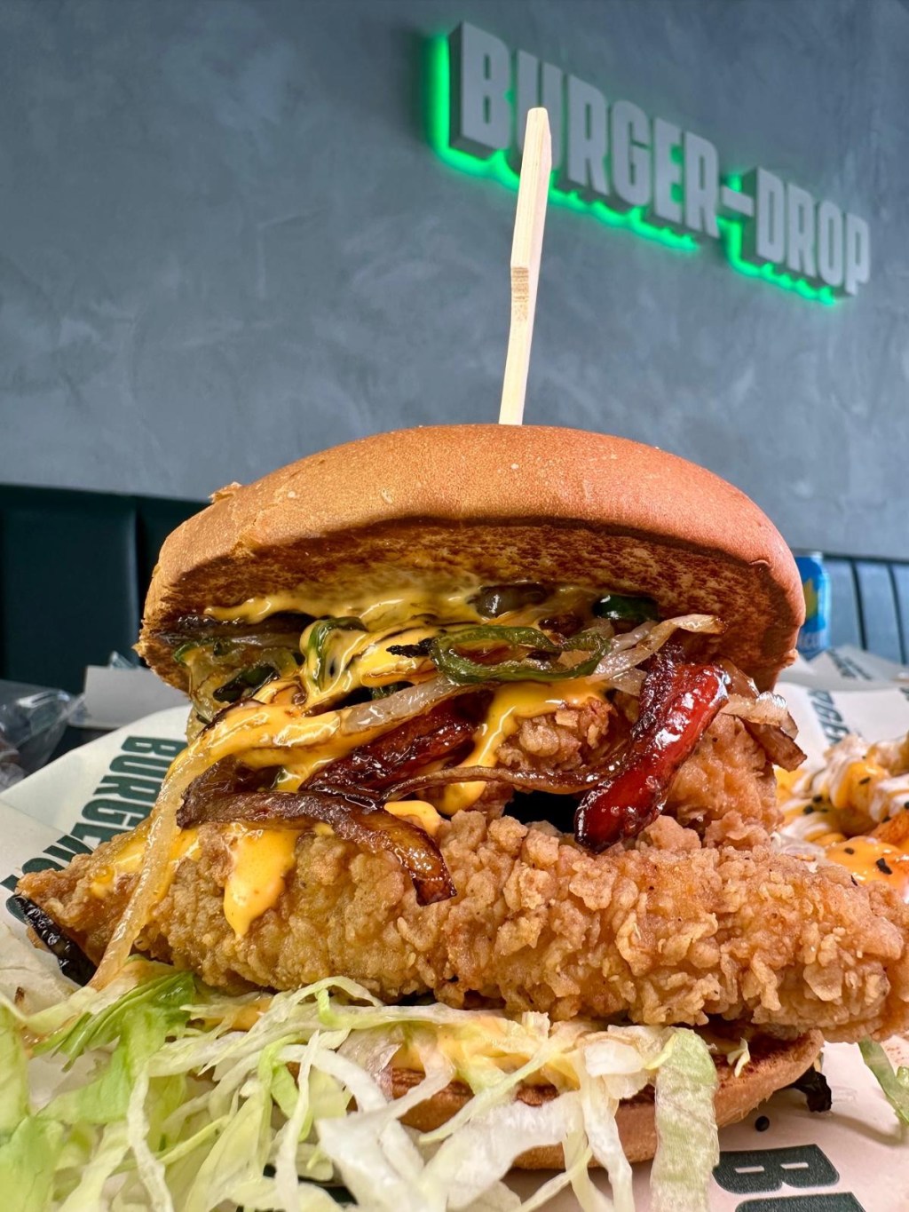 Salt and chilli chicken burger from Burger Drop Sunderland