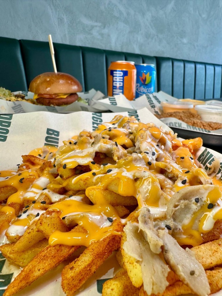Chicken gyro and Angus beef loaded fries from Burger Drop Sunderland