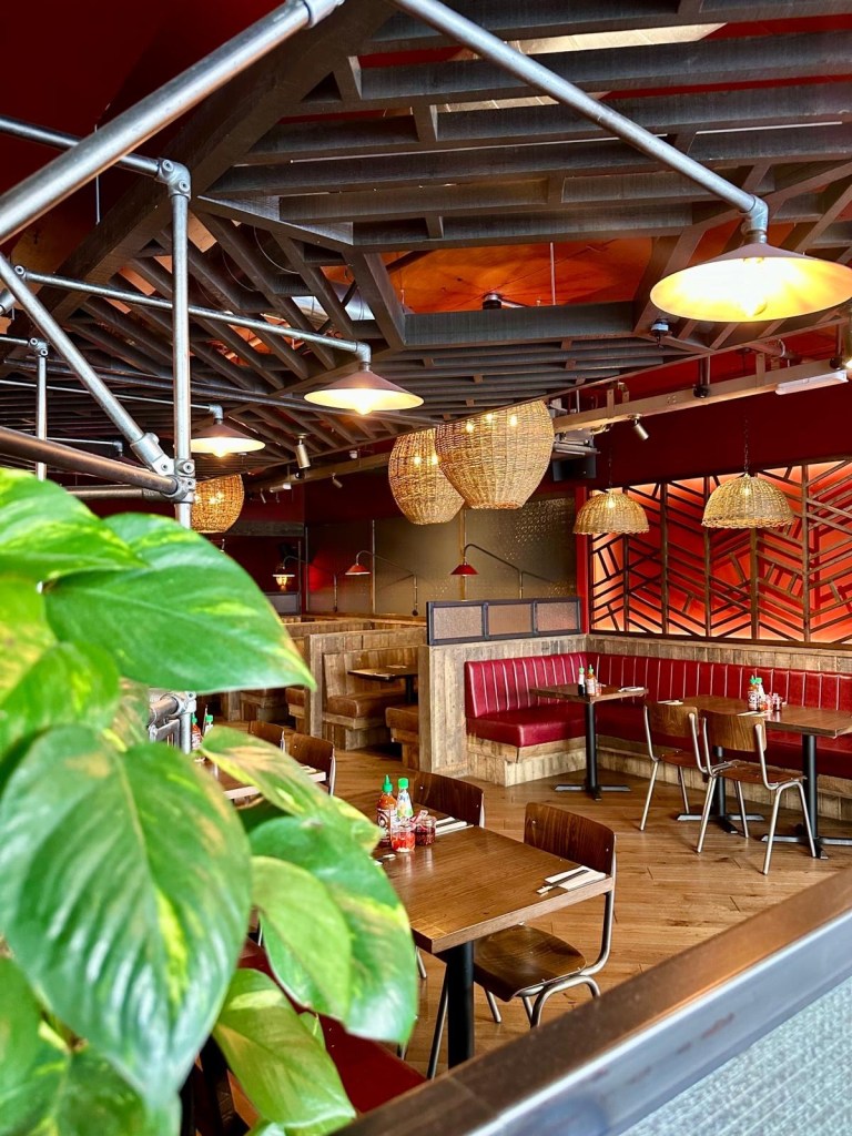 Casual and welcoming interior of Pho Vietnamese restaurant in Newcastle city centre