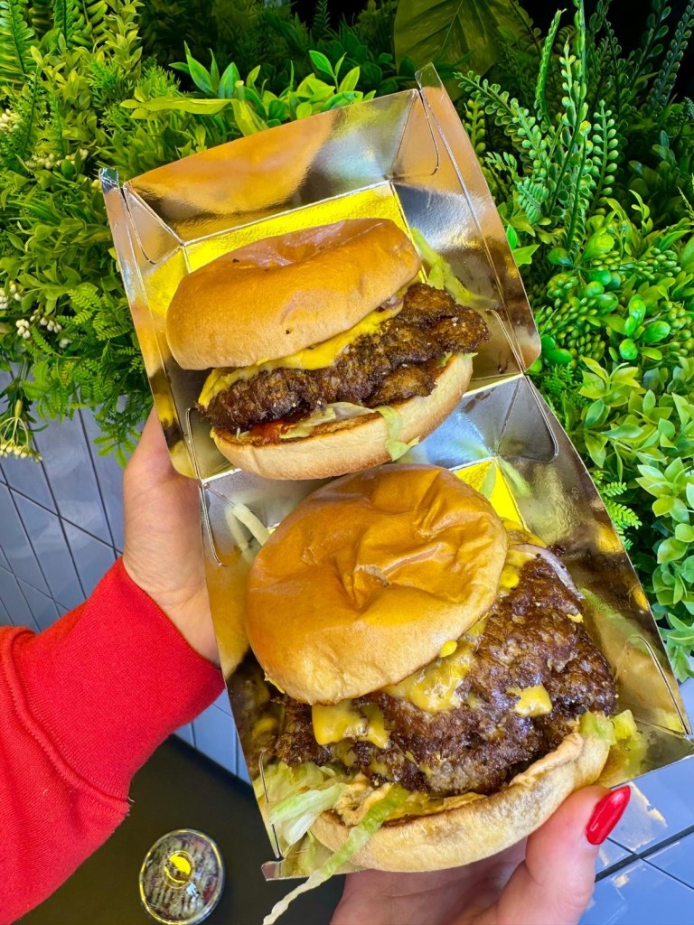 Smash burgers with fries and sides at Shakedown Jesmond