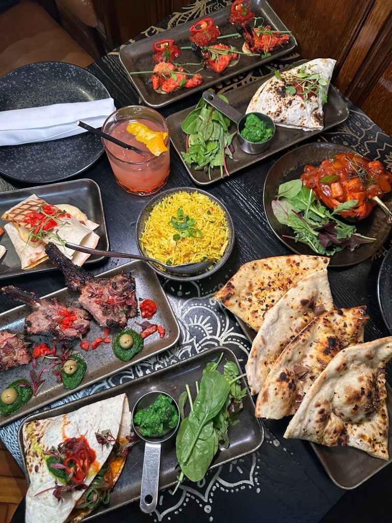 Selection of Indo-Latino tapas dishes from Cilantro Tapas Newcastle