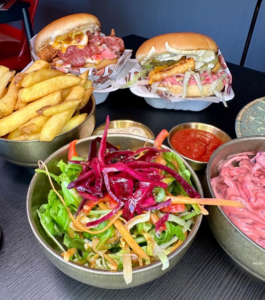 Fresh mixed salad with tangy dressing at Mangal Newcastle