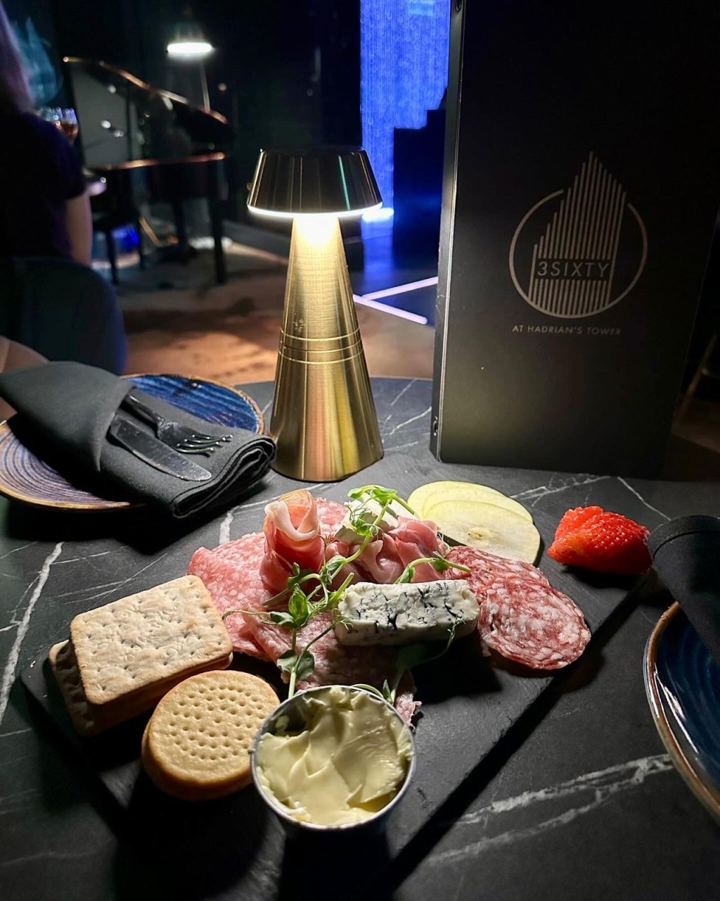 Charcuterie and cheese board at 3Sixty Newcastle