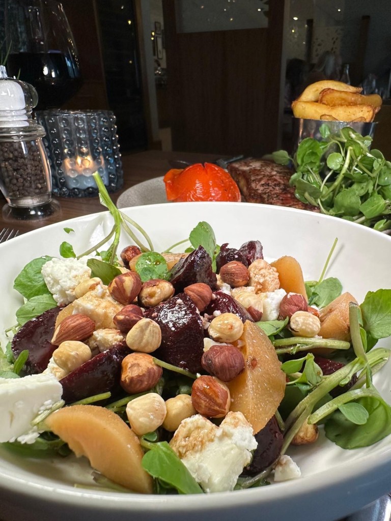 Beetroot and hazelnut salad at Radisson Blu Durham’s Jozef’s Restaurant