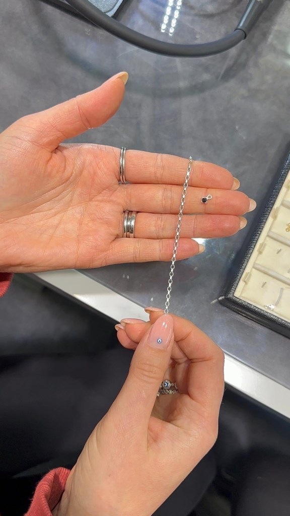 Charm selection for permanent jewellery at David Summerfield Metrocentre