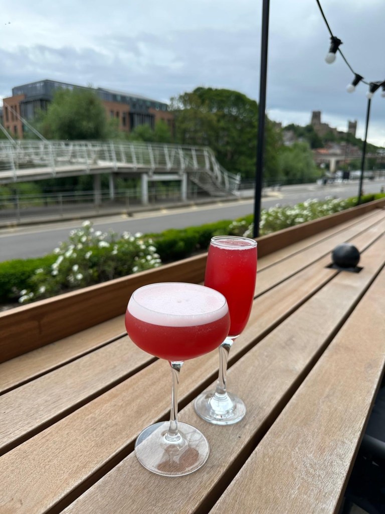 Two elegant cocktails served at Jozef’s Restaurant in Radisson Blu Durham