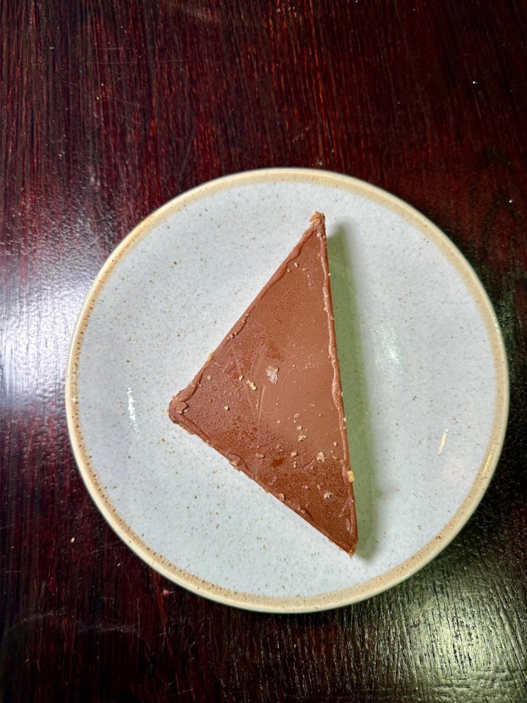 Nutella cheesecake at Olive Kitchen Newcastle with creamy filling and chocolate topping.