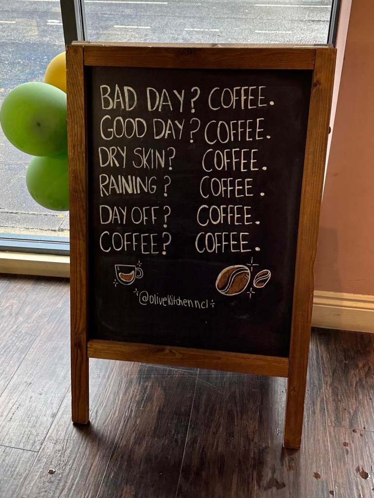 Olive Kitchen Newcastle interior with relaxed brunch café decor, casual seating, and welcoming vibe.