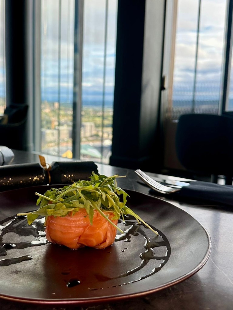 Smoked salmon terrine at 3Sixty Newcastle Christmas menu.