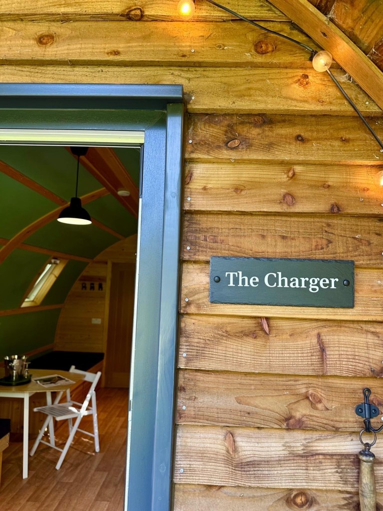 Hewn Yorkshire log cabin in woodland setting, The Foxwood.