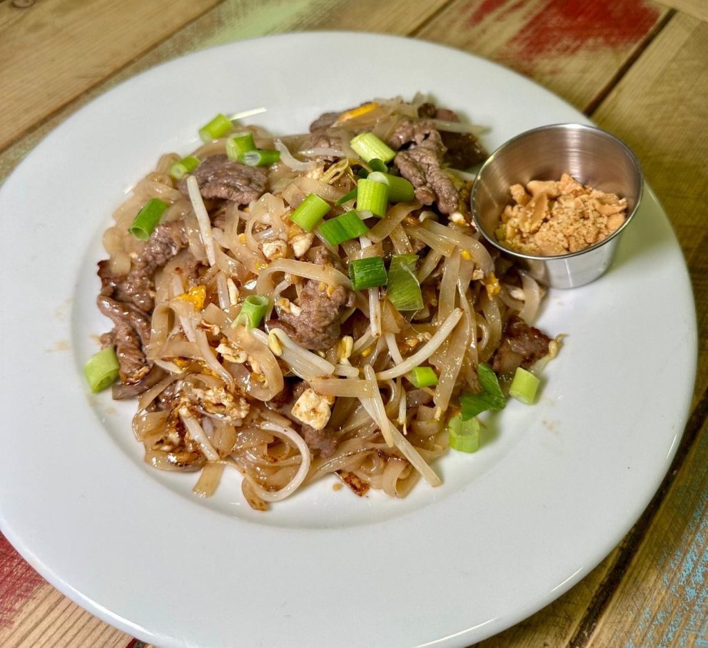 Beef Pad Thai at Thai House Café Newcastle city centre