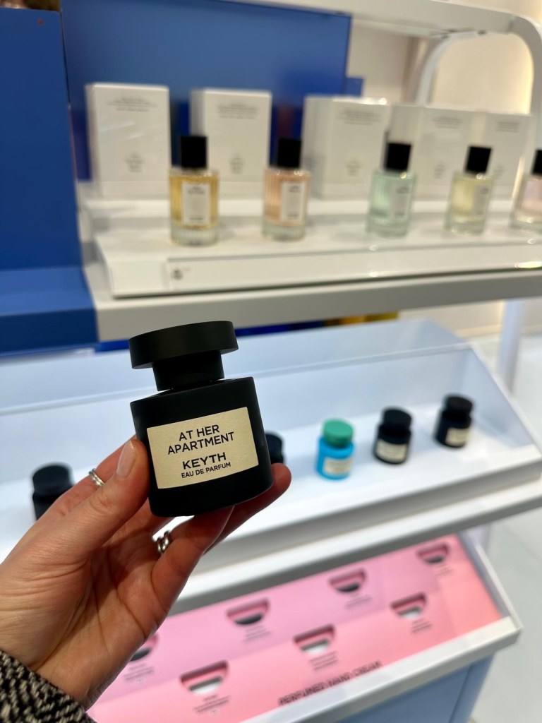 K-beauty hair and body care products displayed at Pure Seoul Newcastle store.