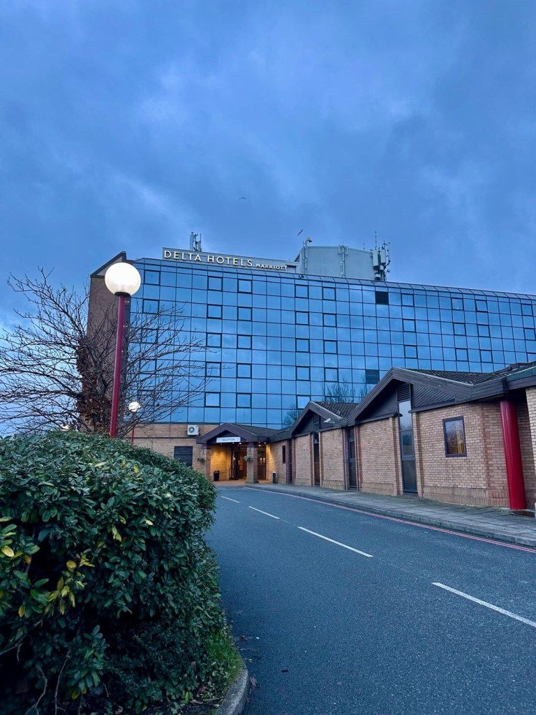 Exterior of Delta Hotels by Marriott Newcastle Gateshead located near the Metrocentre.