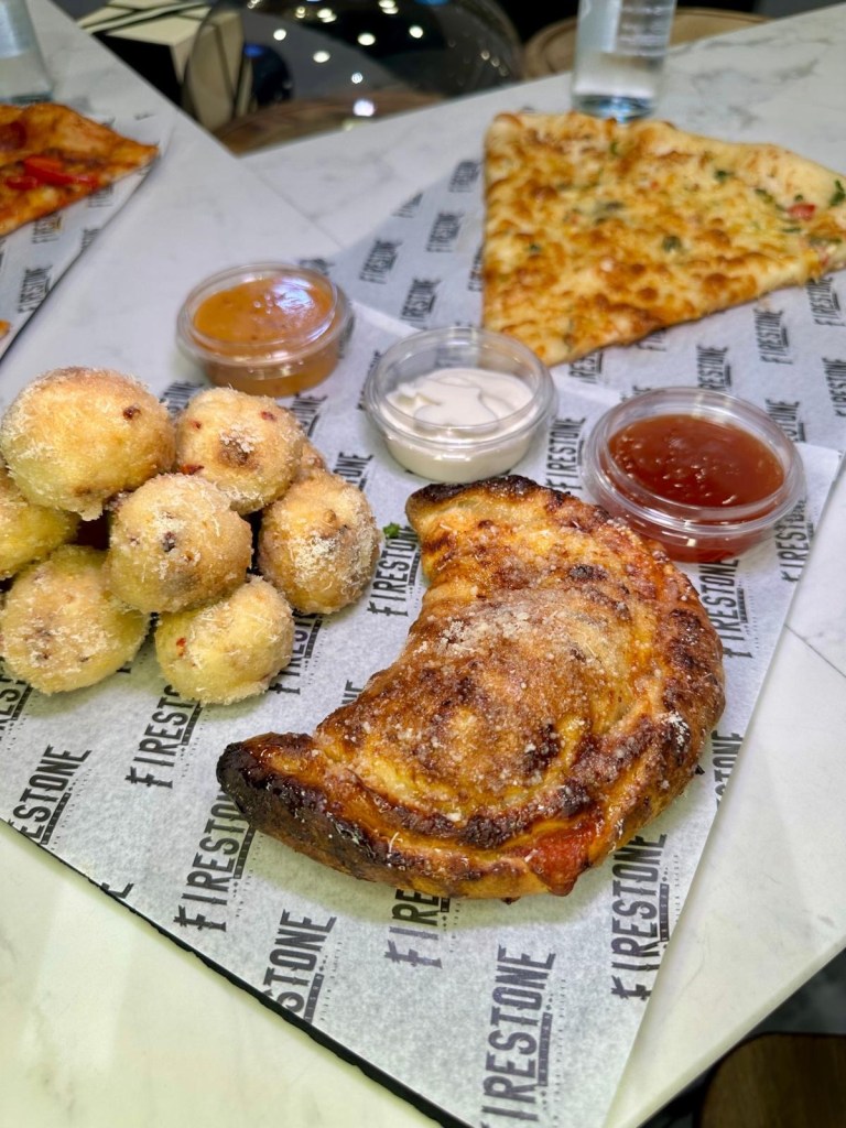 Firestone Pizza New York-style pizzas and mini calzones at Fenwick Food Hall Newcastle