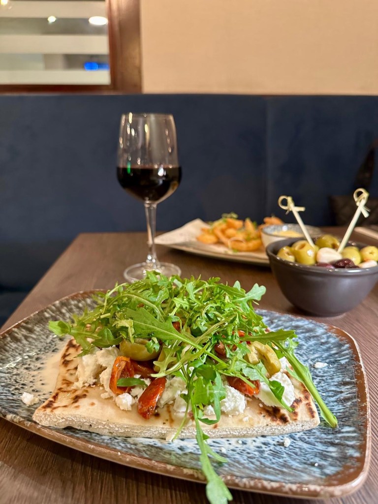 Flatbread served at Cast Iron Bar & Restaurant in Delta Hotels by Marriott Newcastle Gateshead.