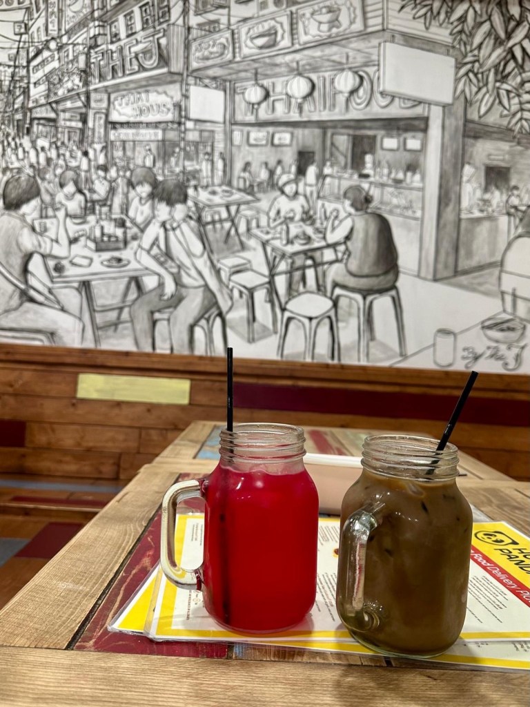 Red Lemonade drink at Thai House Café Newcastle