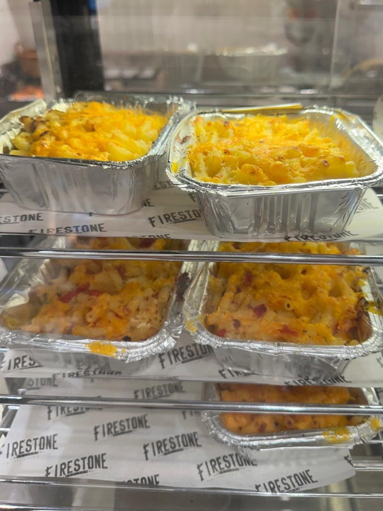 Creamy mac and cheese from Firestone Pizza at Fenwick Food Hall Newcastle