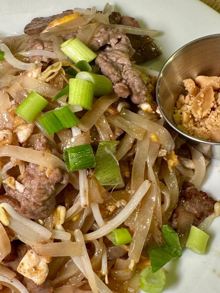 Beef Pad Thai at Thai House Café Newcastle city centre