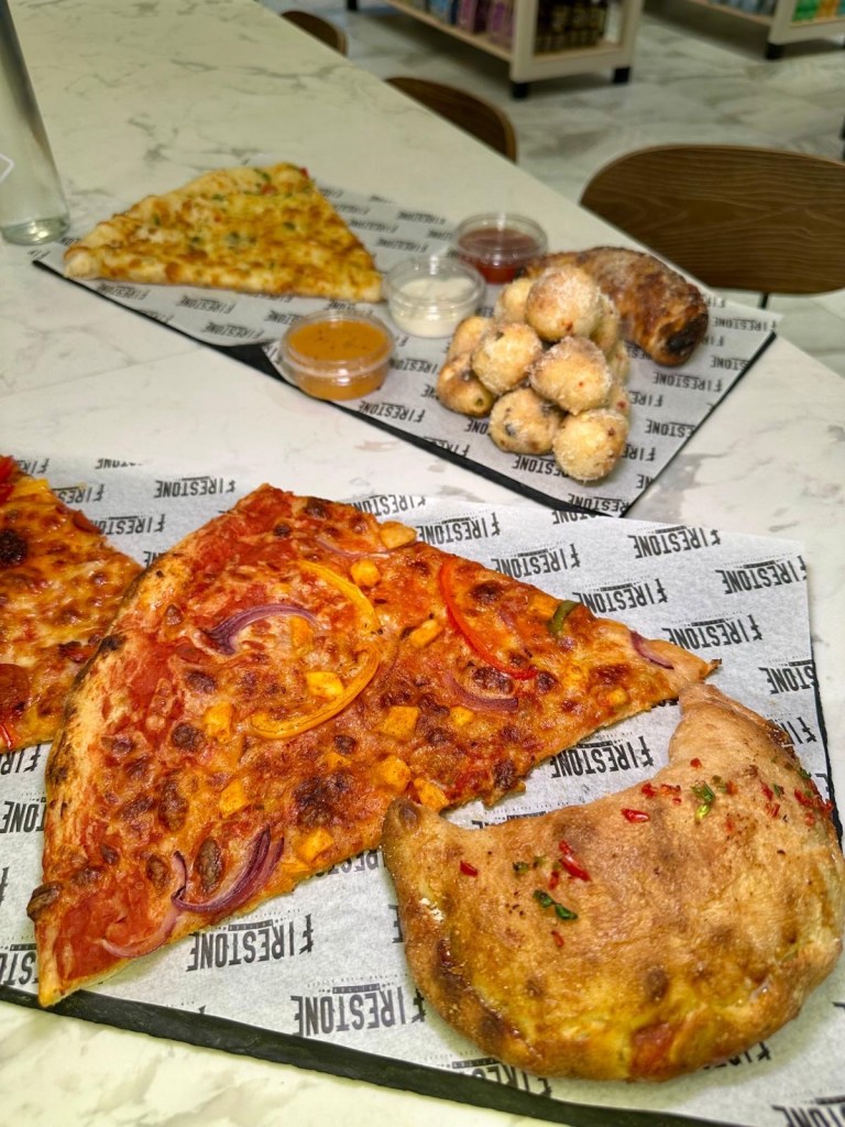 Firestone Pizza New York-style pizzas and mini calzones at Fenwick Food Hall Newcastle