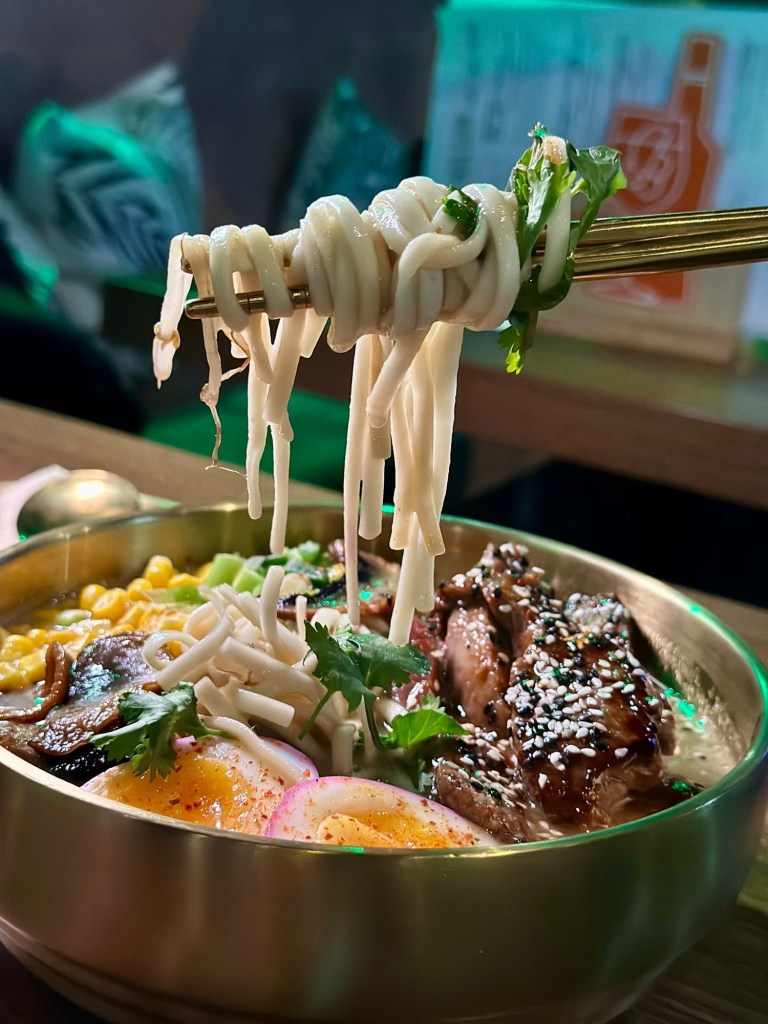 Why Aye Pad Thai noodle dish made with brown ale at Scott and Wilson North Shields